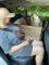 Dog Car seat cover Happy Travel Beige 2/3 of the back seat