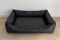 Waterproof Dog bed Sweet Dreams Black eco leather
