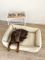 Waterproof Dog bed Sweet Dreams Ivory eco leather