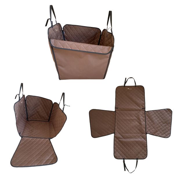 Автогамак для Собак Elegant Brown mini 1/2 заднього сидіння