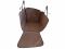 Dog Car seat cover Elegant Brown 1/2 rear seat