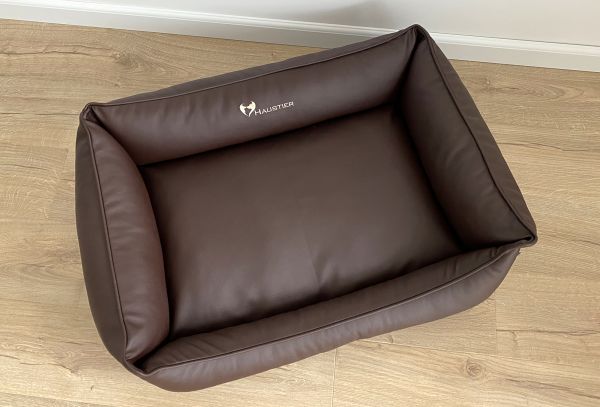 Waterproof Dog bed Sweet Dreams Chocolate eco leather