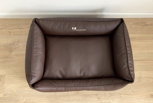 Waterproof Dog bed Sweet Dreams Chocolate eco leather
