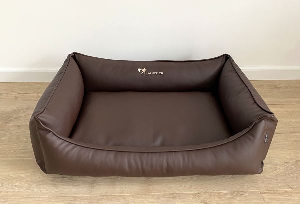 Waterproof Dog bed Sweet Dreams Chocolate eco leather
