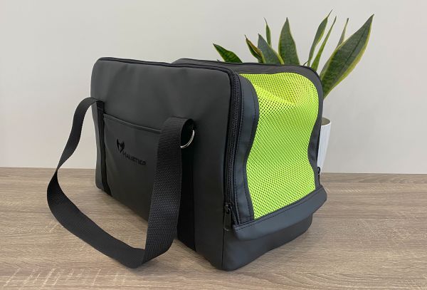 Carrying bag for Dogs & Cats Voyage Black faux leather