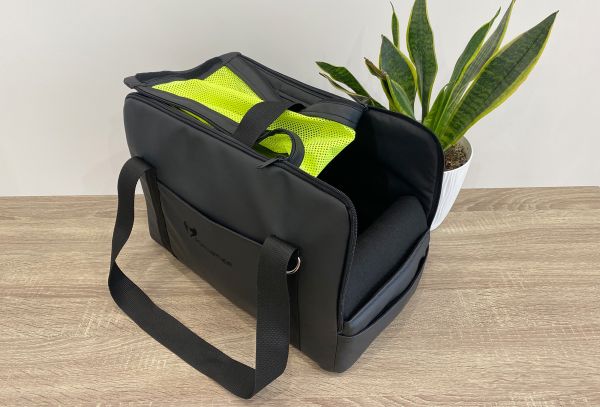 Carrying bag for Dogs & Cats Voyage Black faux leather