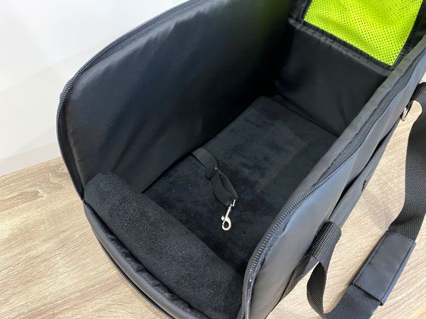 Carrying bag for Dogs & Cats Voyage Black faux leather