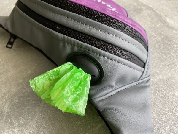 Banana Bag For Training And Walking Grape eco-leather