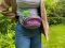 Banana Bag For Training And Walking Grape eco-leather