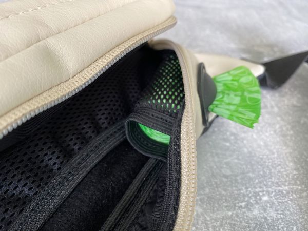 Banana Bag For Training And Walking Ivory eco-leather