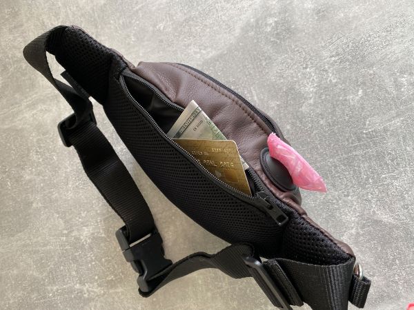 Banana Bag For Training And Walking Chocolate eco-leather