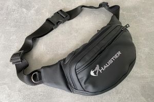 Banana Bag For Training And Walking Black eco-leather