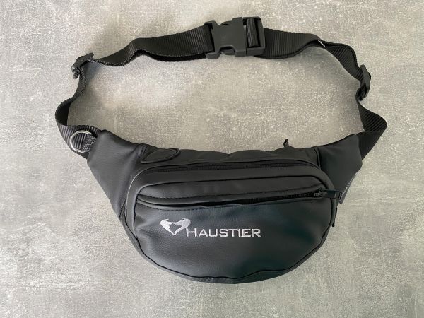 Banana Bag For Training And Walking Black eco-leather