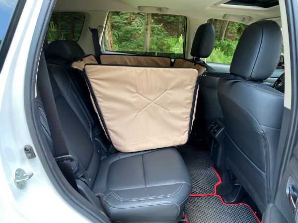 Dog Car seat cover Happy Travel Beige 2/3 of the back seat