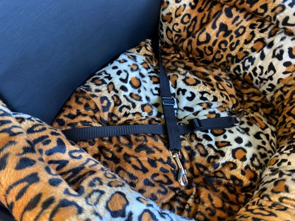 Dog Car Seat Luxury Leopard