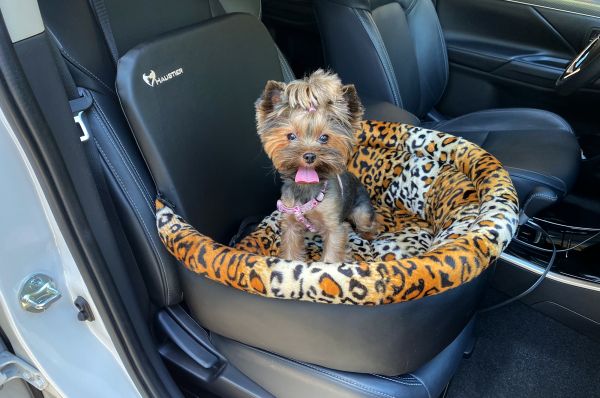 Dog Car Seat Luxury Leopard