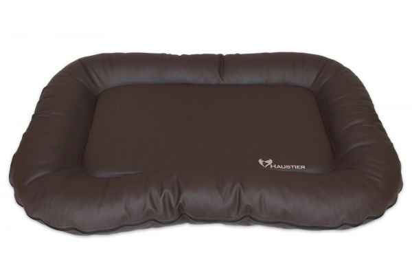 Waterproof dog bed Pontoon Chocolate eco leather