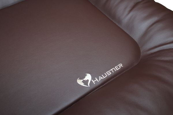 Waterproof dog bed Pontoon Chocolate eco leather