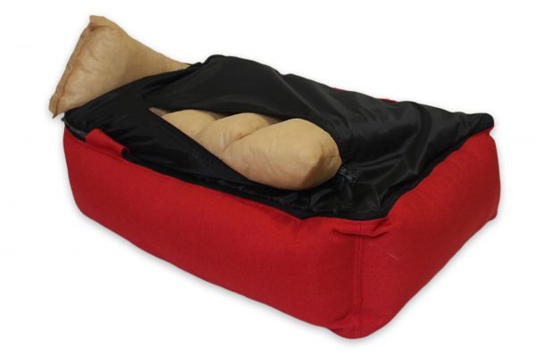 Dog & Cat bed Sweet Dreams Red