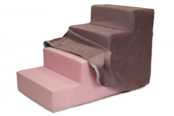 Removable cover for dog stairs on 5 steps