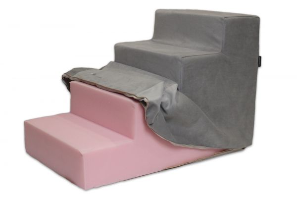 Removable cover for dog stairs on 5 steps